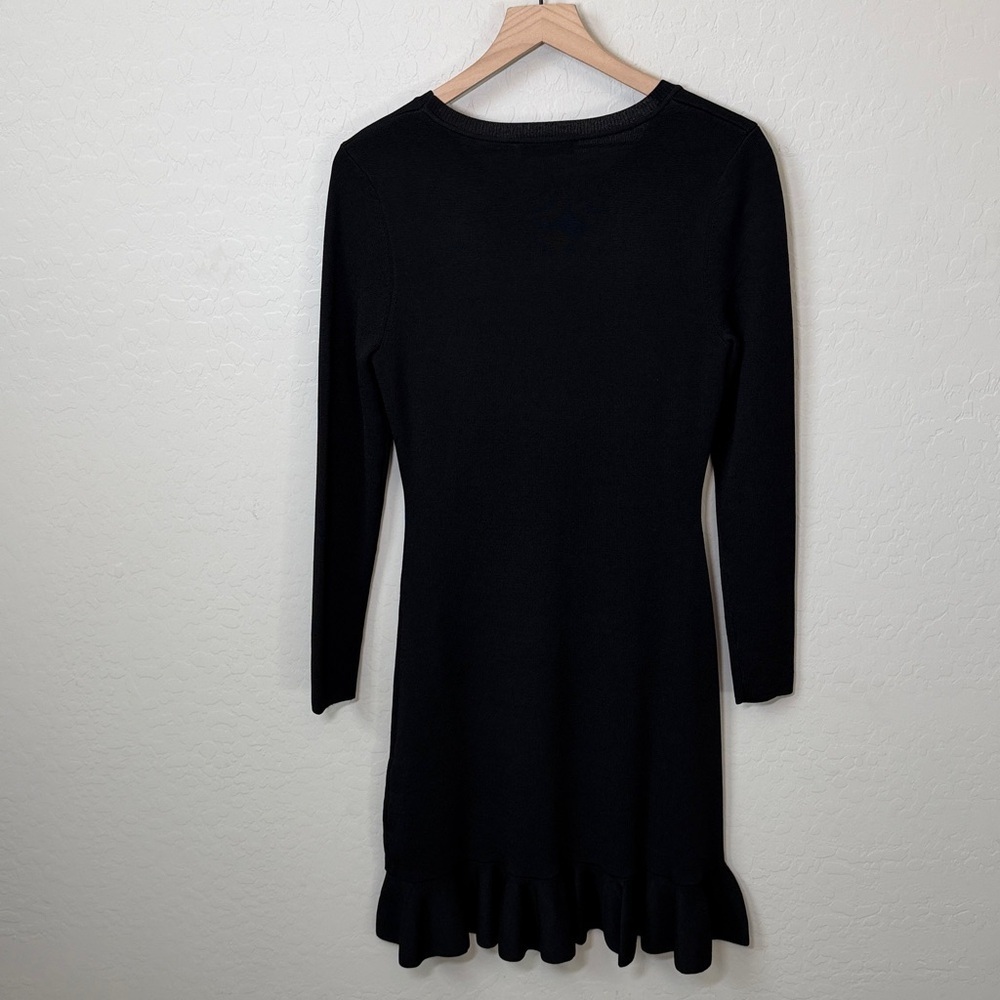 ALTUZARRA Mikey Knit Long Sleeve Ruffle Midi Dress Size L - Picture 9 of 9